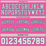 Custom Black Pink Pinstripe-Light Blue Reversible Double Side Sublimation Basketball Set Jersey