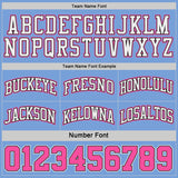 Custom Black Pink Pinstripe-Light Blue Reversible Double Side Sublimation Basketball Set Jersey