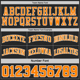Custom Black Bay Orange Pinstripe-White Reversible Double Side Sublimation Basketball Set Jersey