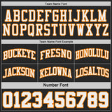 Custom Black Bay Orange Pinstripe-White Reversible Double Side Sublimation Basketball Set Jersey
