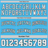 Custom Black Sky Blue Pinstripe-White Reversible Double Side Sublimation Basketball Set Jersey