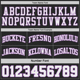 Custom Black Medium Purple Pinstripe-White Reversible Double Side Sublimation Basketball Set Jersey