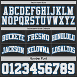 Custom Black Blue Pinstripe White-Gray Reversible Double Side Sublimation Basketball Set Jersey
