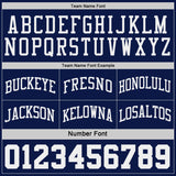 Custom Navy White Pinstripe Reversible Double Side Sublimation Basketball Set Jersey
