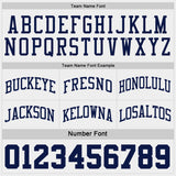 Custom Navy White Pinstripe Reversible Double Side Sublimation Basketball Set Jersey