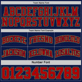 Custom Navy Red Pinstripe-Old Gold Reversible Double Side Sublimation Basketball Set Jersey