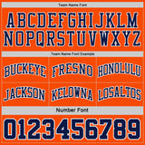 Custom Navy Orange Pinstripe-White Reversible Double Side Sublimation Basketball Set Jersey