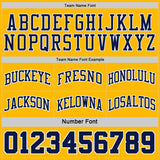 Custom Navy Gold Pinstripe-White Reversible Double Side Sublimation Basketball Set Jersey