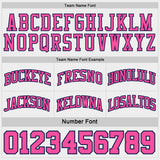 Custom Navy Pink Pinstripe-White Reversible Double Side Sublimation Basketball Set Jersey