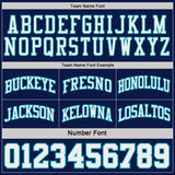 Custom Navy Teal Pinstripe-White Reversible Double Side Sublimation Basketball Set Jersey