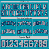 Custom Navy Gray Pinstripe-Teal Reversible Double Side Sublimation Basketball Set Jersey