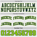 Custom Navy Neon Green Pinstripe-White Reversible Double Side Sublimation Basketball Set Jersey
