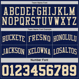 Custom Navy Cream Pinstripe Reversible Double Side Sublimation Basketball Set Jersey