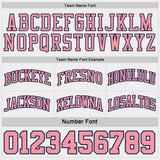 Custom Navy Medium Pink Pinstripe-White Reversible Double Side Sublimation Basketball Set Jersey