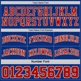Custom Royal Cream Pinstripe-Red Reversible Double Side Sublimation Basketball Set Jersey