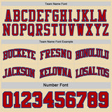 Custom Royal Cream Pinstripe-Red Reversible Double Side Sublimation Basketball Set Jersey