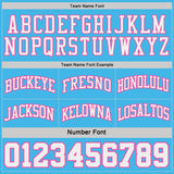 Custom Pink White Pinstripe-Sky Blue Reversible Double Side Sublimation Basketball Set Jersey
