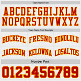 Custom Red Gold Pinstripe-White Reversible Double Side Sublimation Basketball Set Jersey