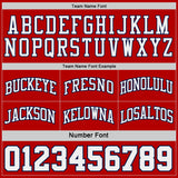 Custom Red Navy Pinstripe-White Reversible Double Side Sublimation Basketball Set Jersey