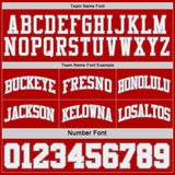 Custom Red Gray Pinstripe-White Reversible Double Side Sublimation Basketball Set Jersey