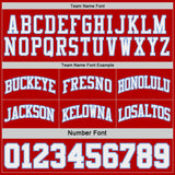 Custom Red White Pinstripe-Light Blue Reversible Double Side Sublimation Basketball Set Jersey