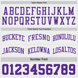 Custom Purple White Pinstripe Reversible Double Side Sublimation Basketball Set Jersey
