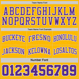 Custom Purple Gold Pinstripe-White Reversible Double Side Sublimation Basketball Set Jersey