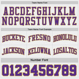 Custom Purple Old Gold Pinstripe-White Reversible Double Side Sublimation Basketball Set Jersey
