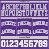 Custom Purple Gray Pinstripe-White Reversible Double Side Sublimation Basketball Set Jersey
