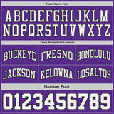 Custom Purple White Pinstripe-Black Reversible Double Side Sublimation Basketball Set Jersey