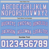Custom Purple Light Blue Pinstripe-White Reversible Double Side Sublimation Basketball Set Jersey