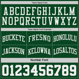 Custom Green White Pinstripe Reversible Double Side Sublimation Basketball Set Jersey
