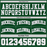 Custom Green Gray Pinstripe-White Reversible Double Side Sublimation Basketball Set Jersey