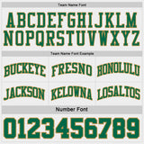 Custom Kelly Green Old Gold Pinstripe-Black Reversible Double Side Sublimation Basketball Set Jersey