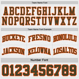 Custom Olive Orange Pinstripe-White Reversible Double Side Sublimation Basketball Set Jersey