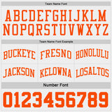 Custom Orange White Pinstripe Reversible Double Side Sublimation Basketball Set Jersey