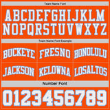 Custom Orange White Pinstripe-Light Blue Reversible Double Side Sublimation Basketball Set Jersey