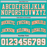 Custom Orange White Pinstripe-Aqua Reversible Double Side Sublimation Basketball Set Jersey