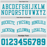 Custom Teal White Pinstripe Reversible Double Side Sublimation Basketball Set Jersey