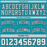 Custom Teal Black Pinstripe-White Reversible Double Side Sublimation Basketball Set Jersey