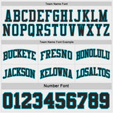 Custom Teal Black Pinstripe-White Reversible Double Side Sublimation Basketball Set Jersey