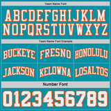 Custom Teal Orange Pinstripe-White Reversible Double Side Sublimation Basketball Set Jersey