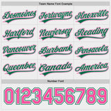Custom Kelly Green White-Pink Reversible Button-Down Baseball Jersey