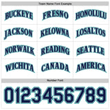 Custom Teal Gray-Navy Reversible Button-Down Baseball Jersey