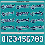 Custom Teal Navy-White Reversible Button-Down Baseball Jersey