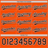Custom Brown White-Orange Reversible Button-Down Baseball Jersey