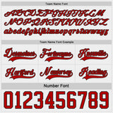 Custom Black White-Red Reversible Double Side Hockey Jersey