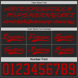 Custom Black-Red Reversible Double Side Hockey Jersey