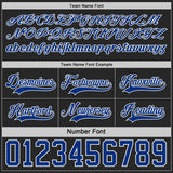 Custom Black Royal-White Reversible Double Side Hockey Jersey