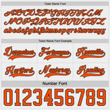 Custom Black Orange-White Reversible Double Side Hockey Jersey